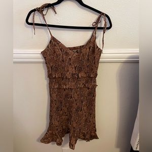 EXPRESS - Brown Snake Print Dress🖤